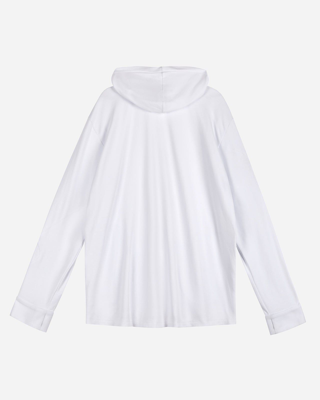 Noskra Satori camicia con cappuccio bianca cotone