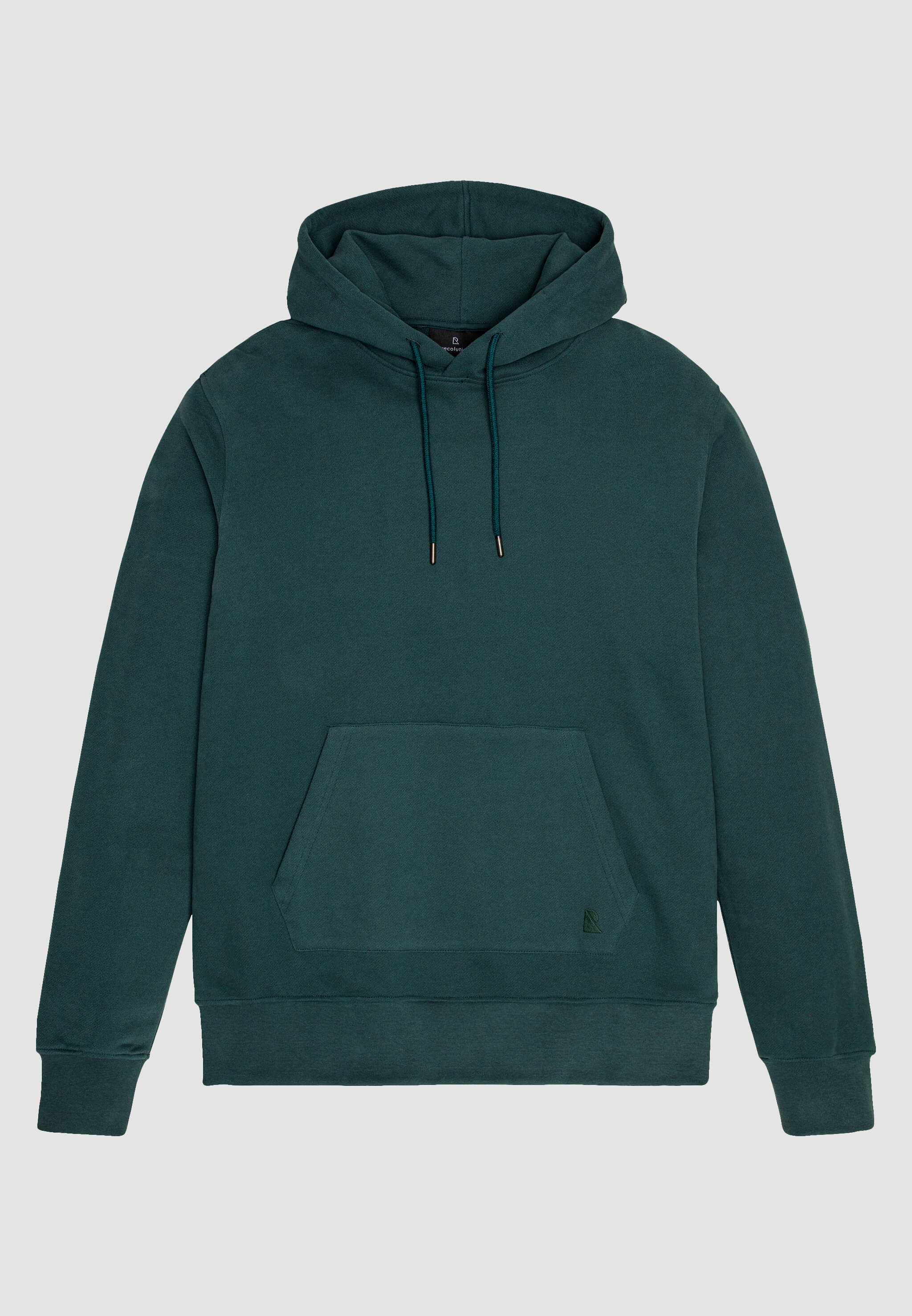 Recolution Duranta felpa hoodie verde scuro cotone bio