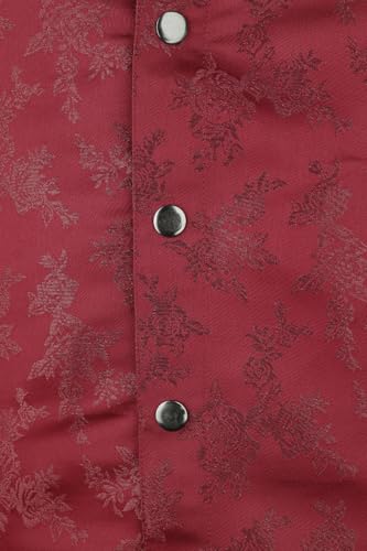 Gothicana by EMP Camicia Rose Rosso Scuro Maniche Lunghe taglia L