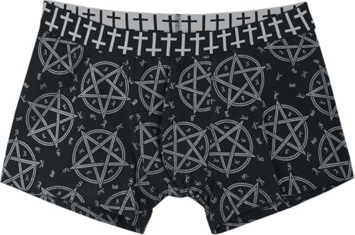 Gothicana by EMP boxer uomo neri con stampe set