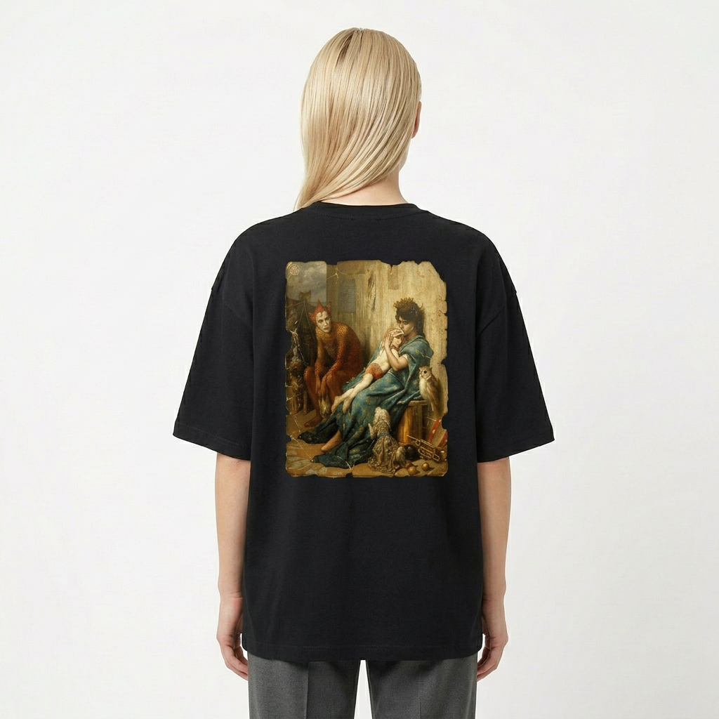 Seetees Spreading Art Les Saltimbanques maglietta stampa fronte retro