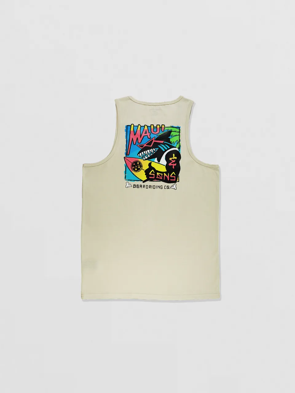 Maui and Sons Shaka and Sons canotta uomo vanilla in cotone