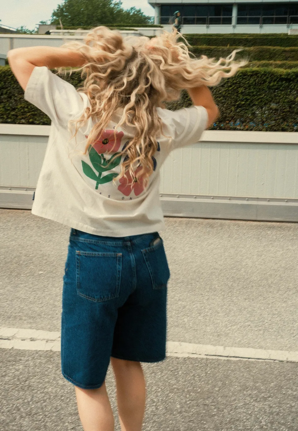 Recolution Azolla Good Vibes t-shirt bianco cotone bio