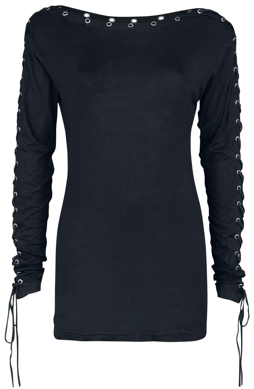 Gothicana by EMP Camicia Nera Maniche Rimovibili L Gotica
