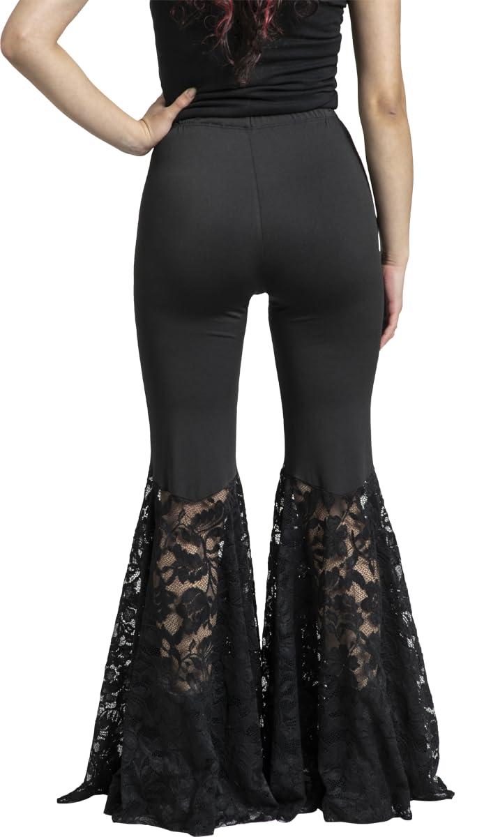Gothicana by EMP Mystical Woods pantaloni donna neri taglia M gotici