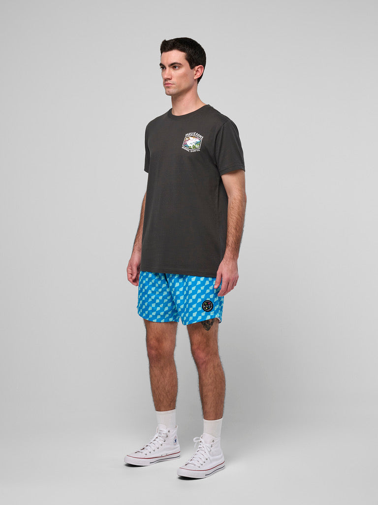 Maui and Sons Surf Thrasher maglietta nera cotone squalo