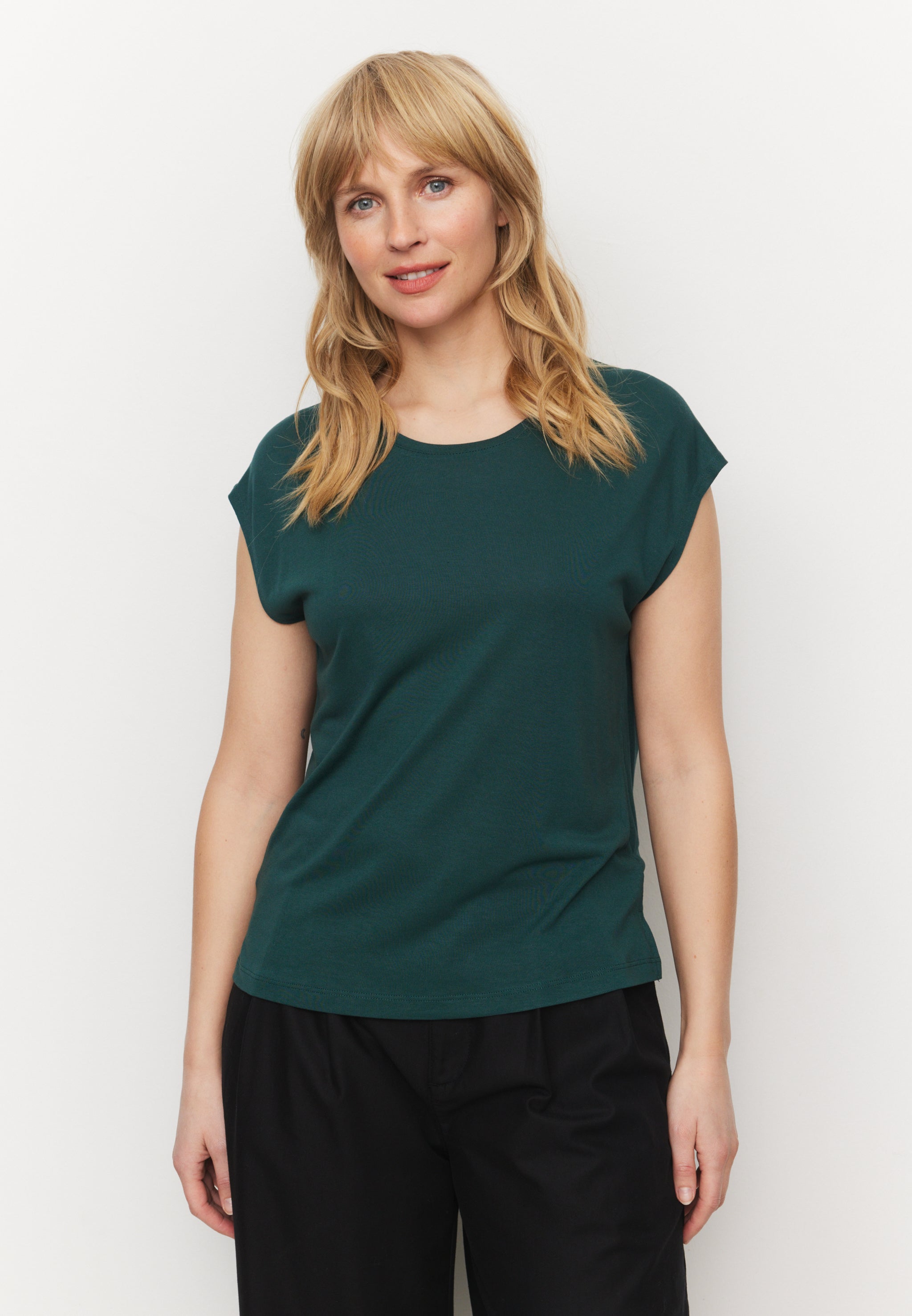 Recolution Mithila t-shirt verde scuro viscosa