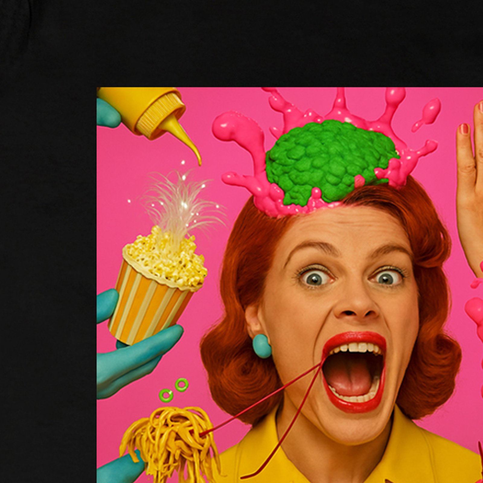 Seetees Psycho Gone Crazy t-shirt stampa frontale