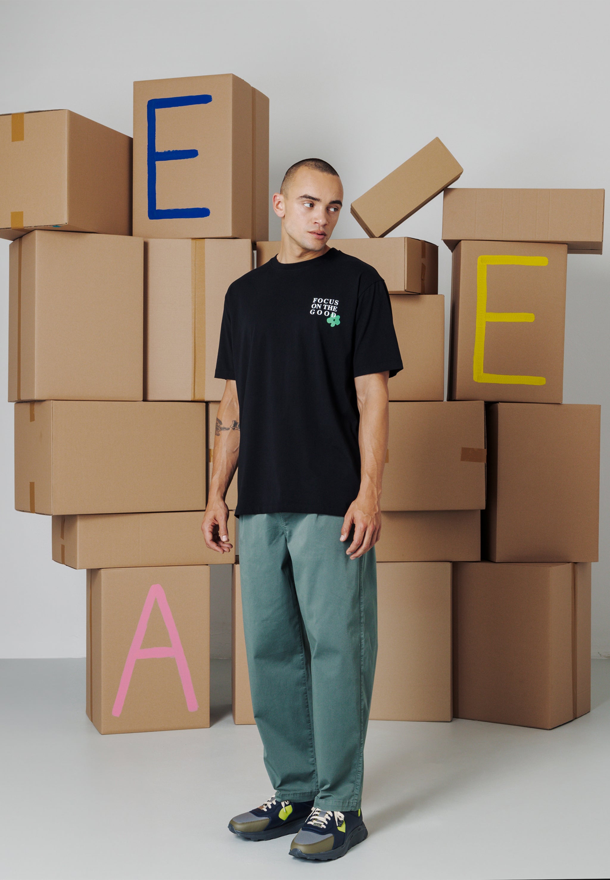Recolution Catmint chino uomo eucalipto cotone bio