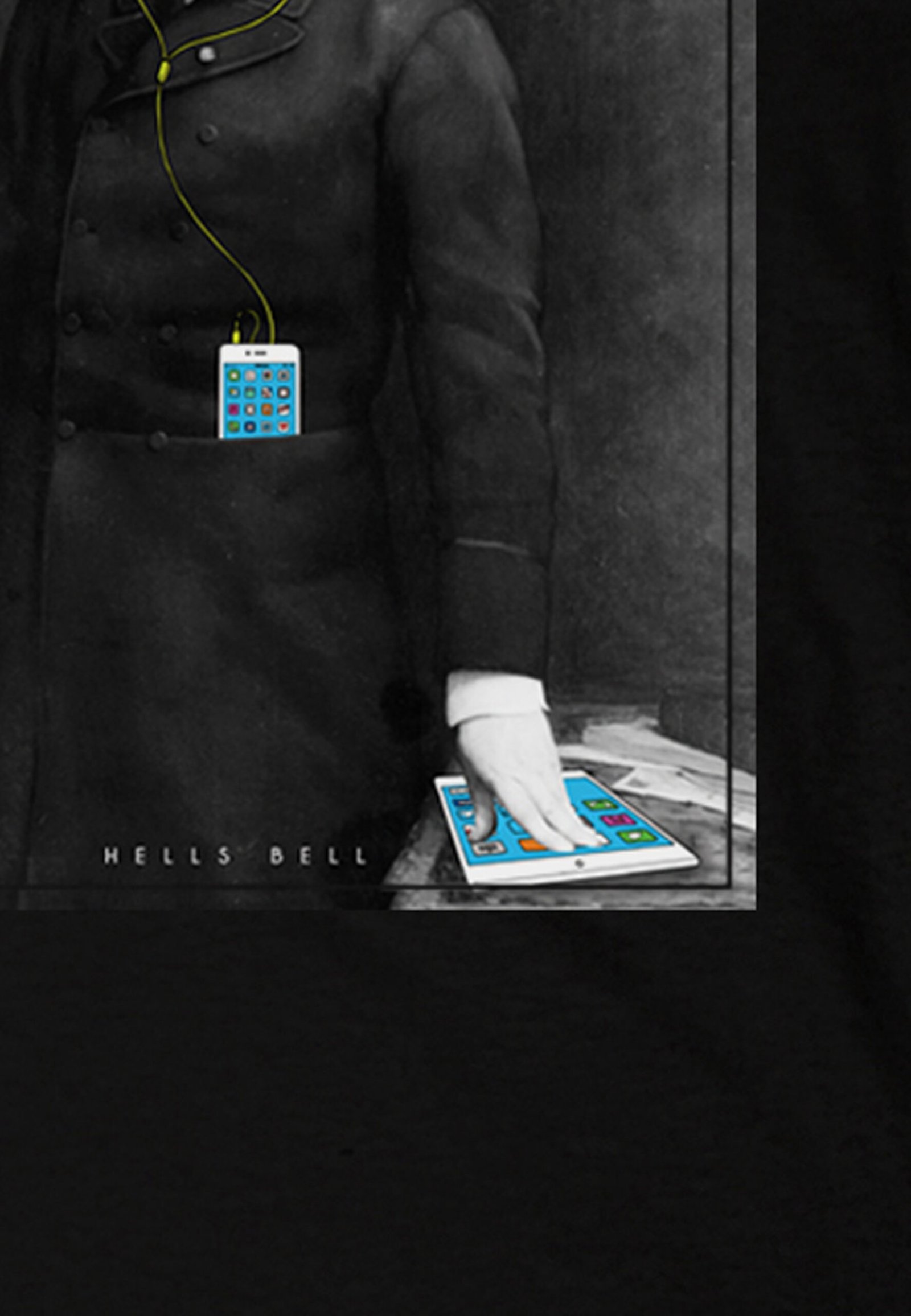 Seetees Bell t-shirt stampa grafica taglia vera