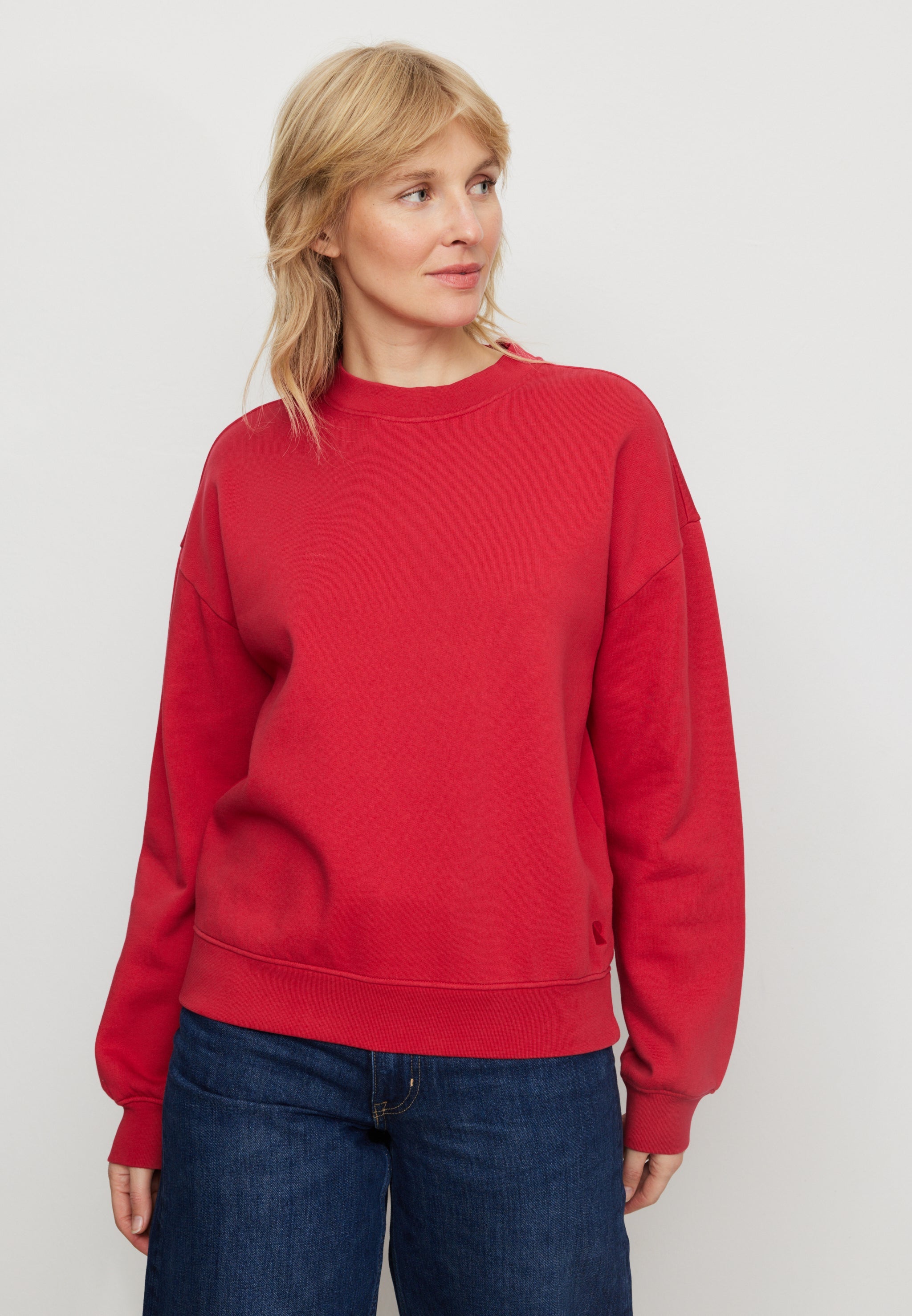 Recolution NERINE felpa signal red cotone bio loose fit