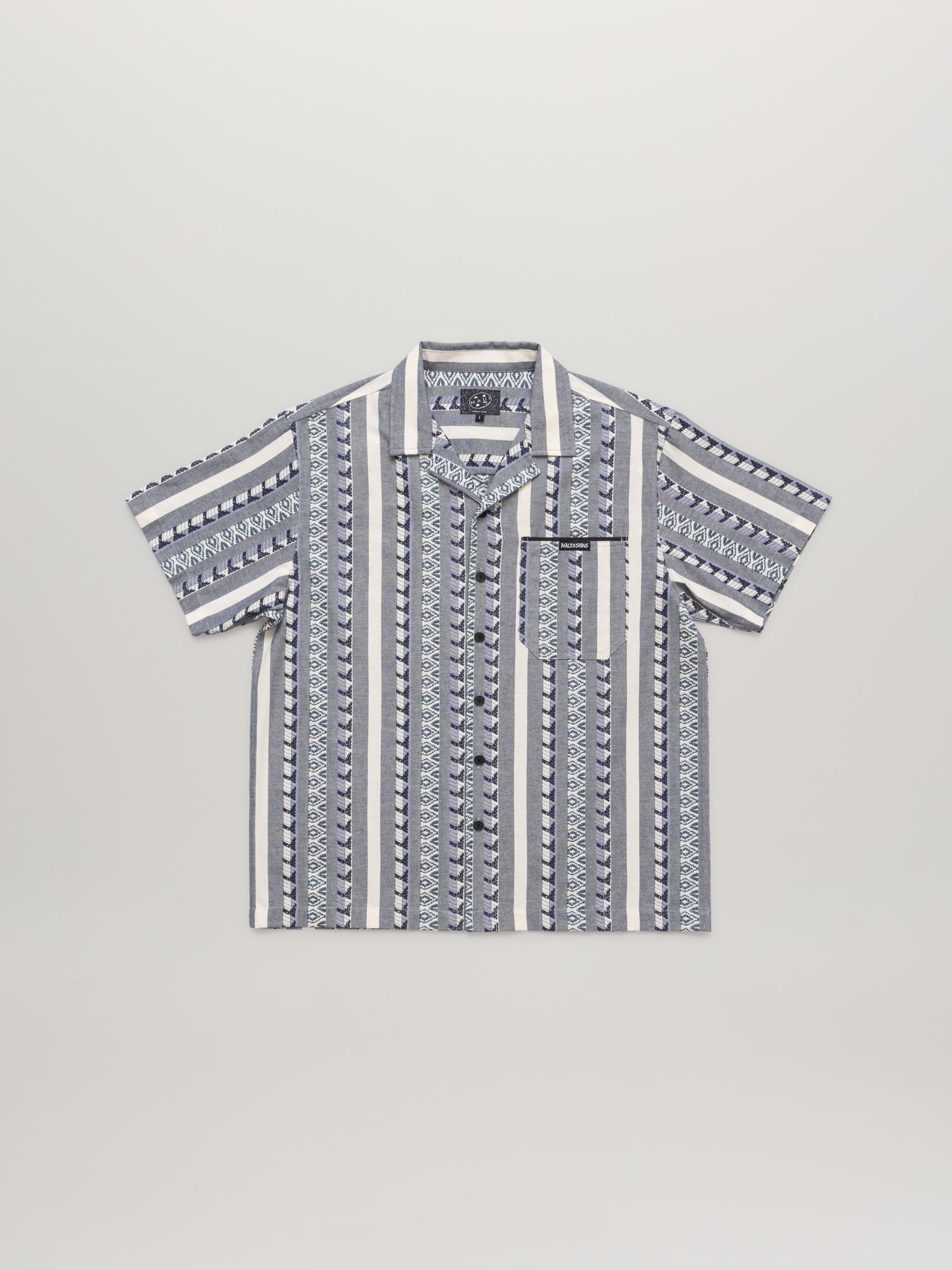 Maui and Sons Dobby Fin camicia cotone ardesia