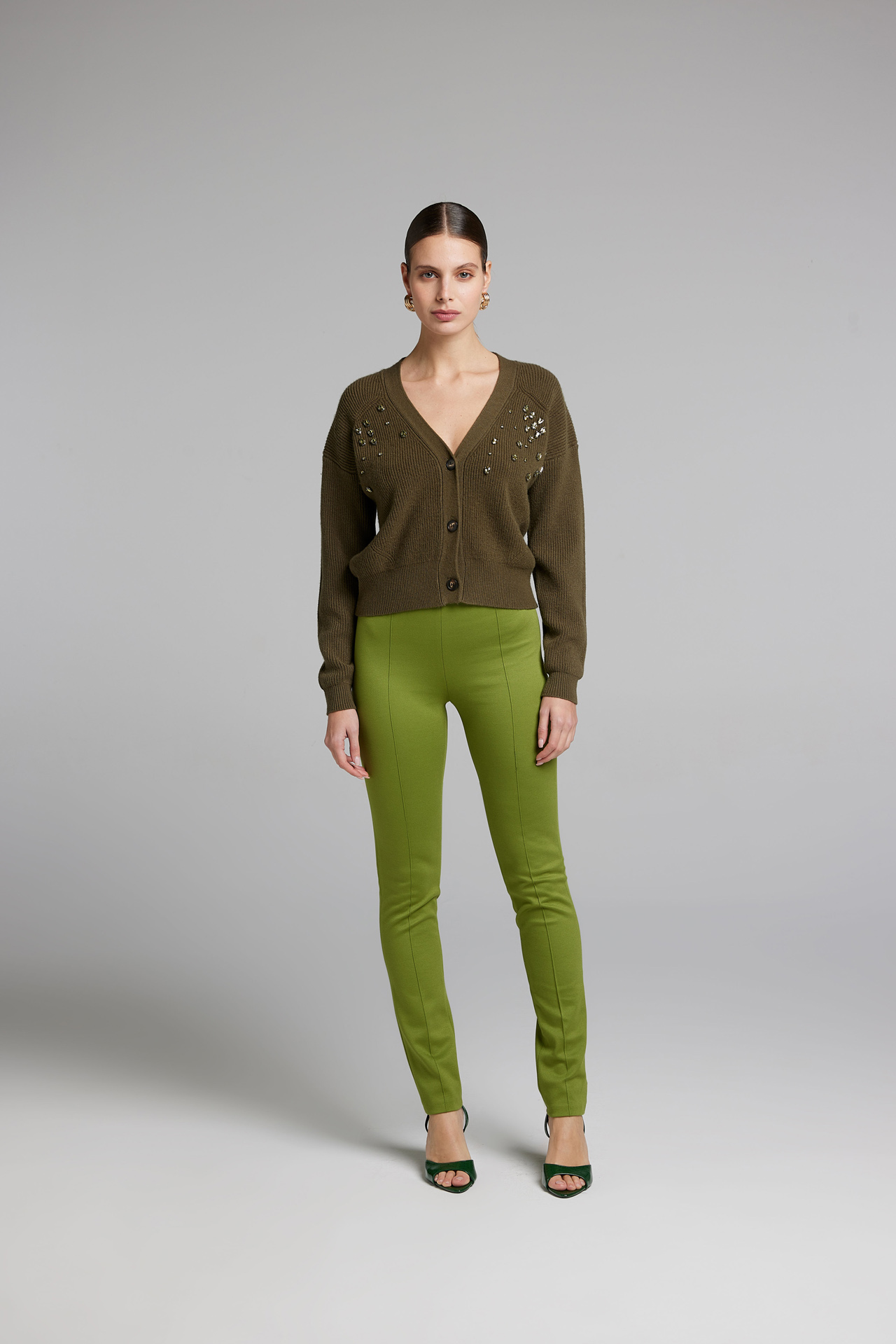 Sarah Chole 21313 pantaloni punto milano elasticizzati
