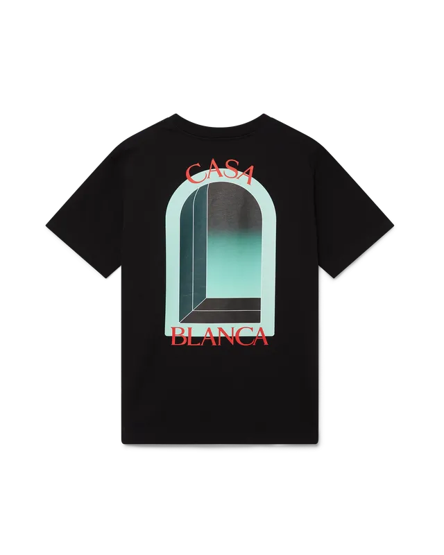 Casablanca L'Arche t-shirt cotone nera