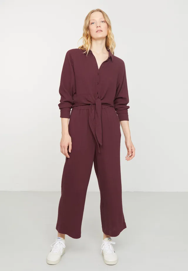 Recolution Limba pantaloni culotte prugna