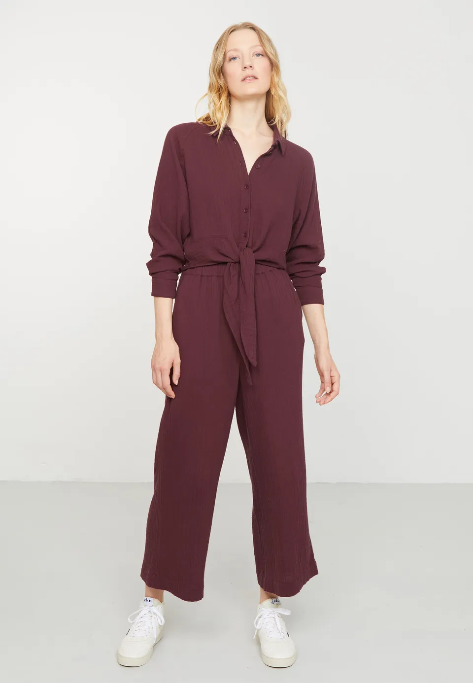 Recolution Limba pantaloni culotte prugna