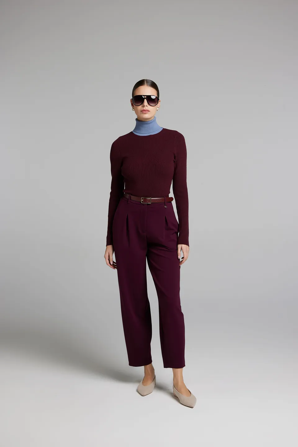 Sarah Chole 27827 pantalone scuba twill elasticizzato