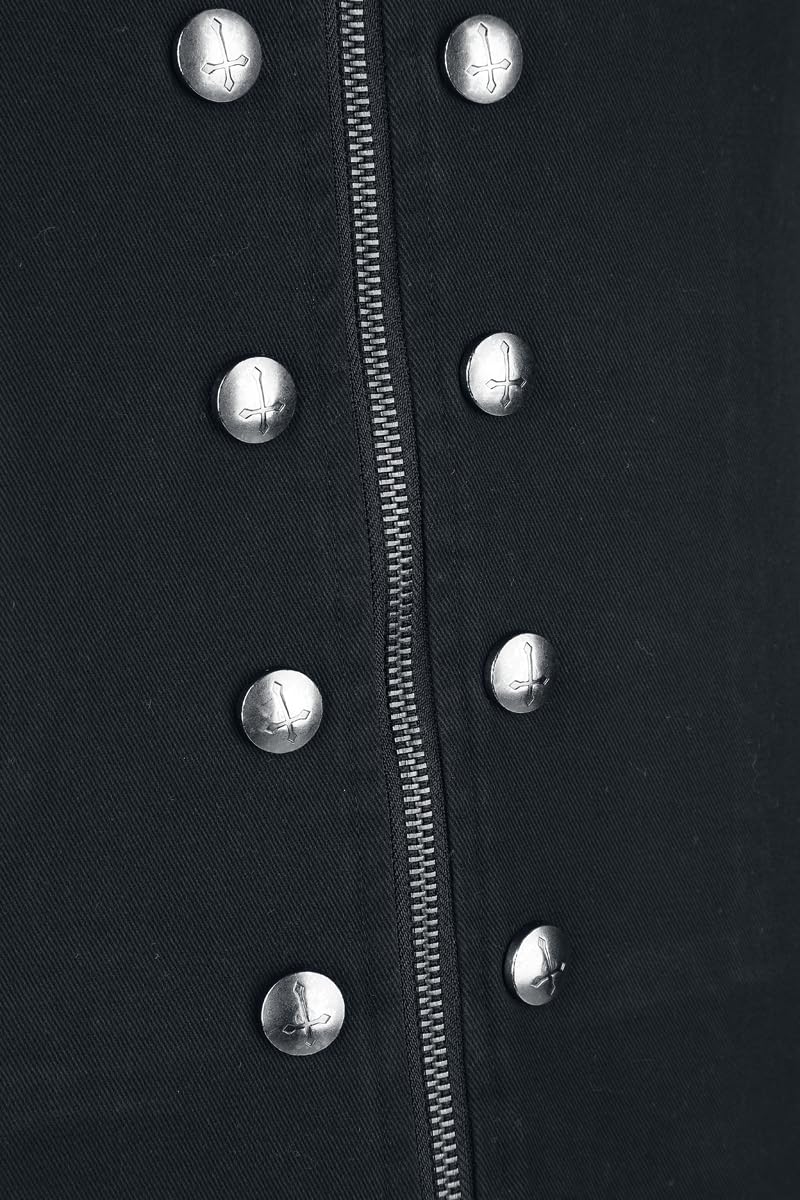 Gothicana by EMP Countess Bathory Gilet Uomo Nero L