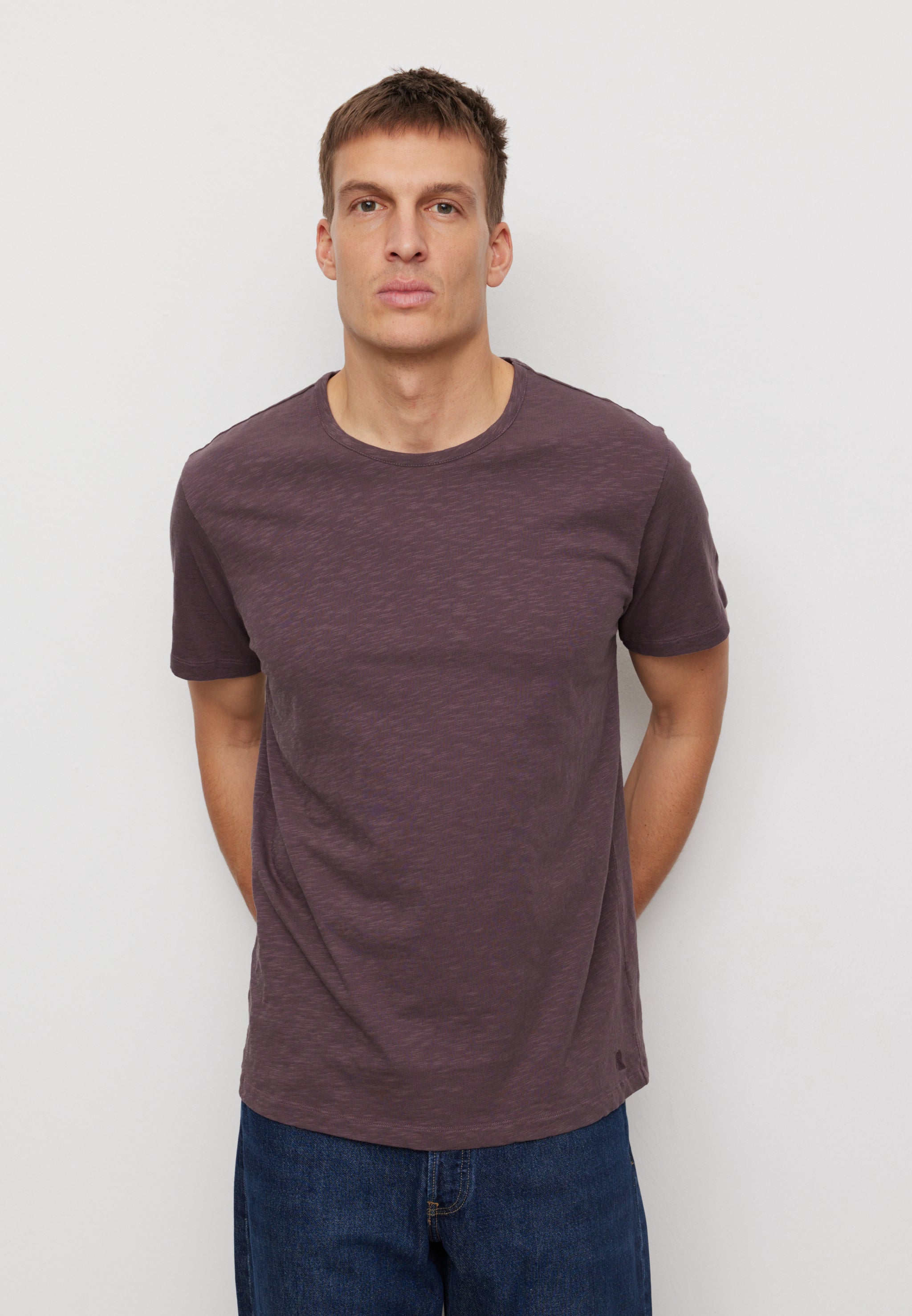 Recolution BAY t-shirt dark grape cotone bio vestibilita comoda