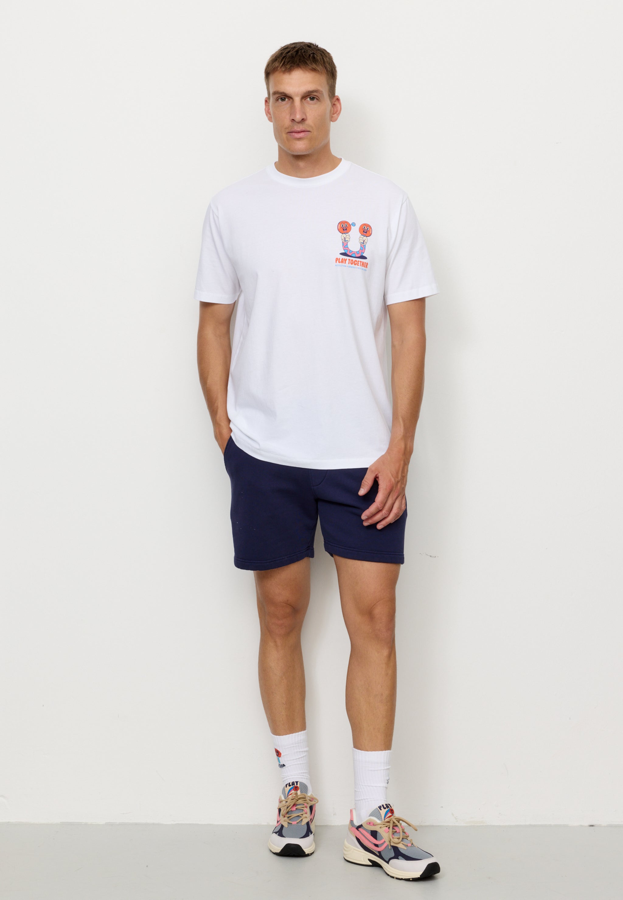 Recolution Aposeris Play Together t-shirt bianca cotone bio