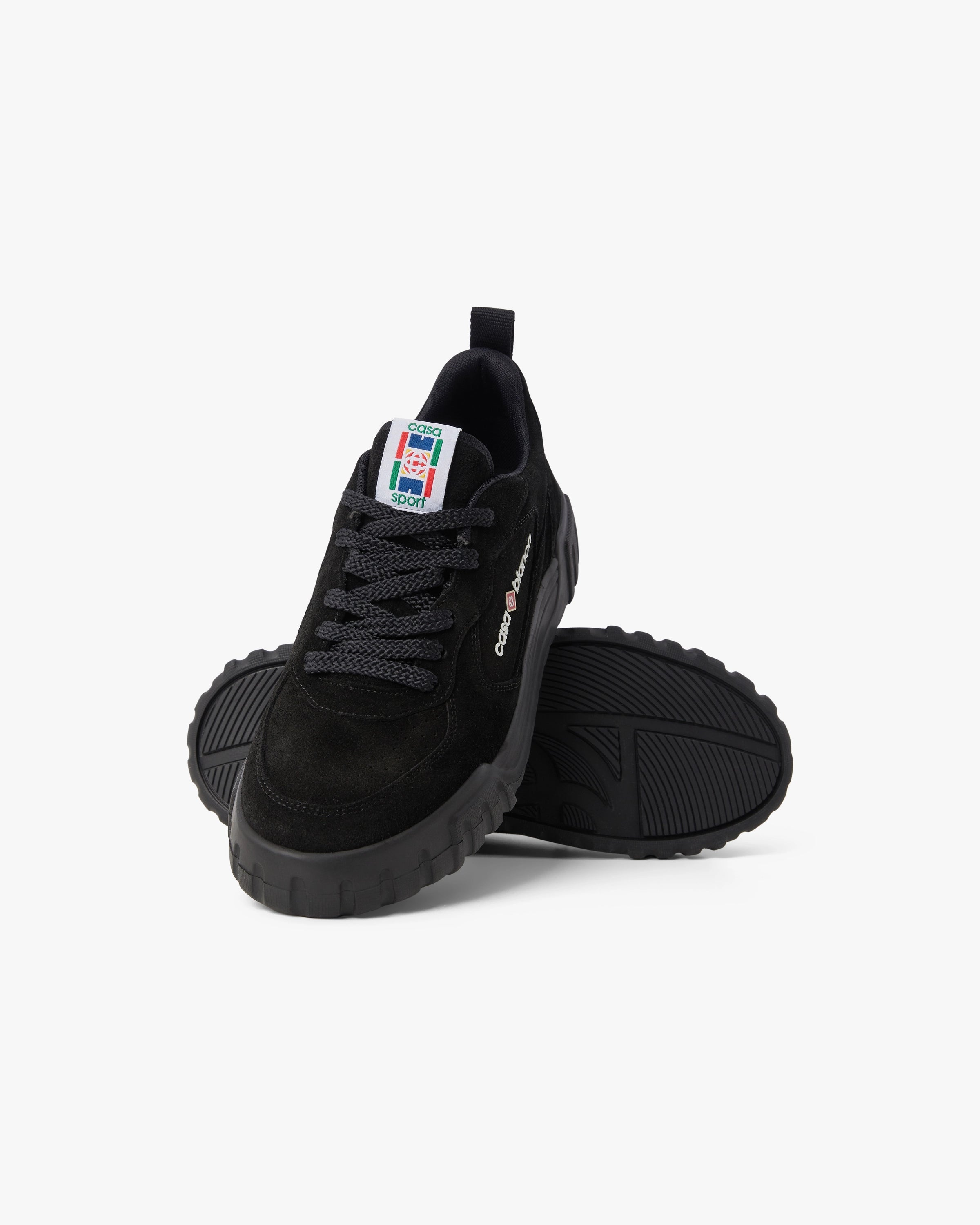 Casablanca Court sneaker uomo nere pelle bovina