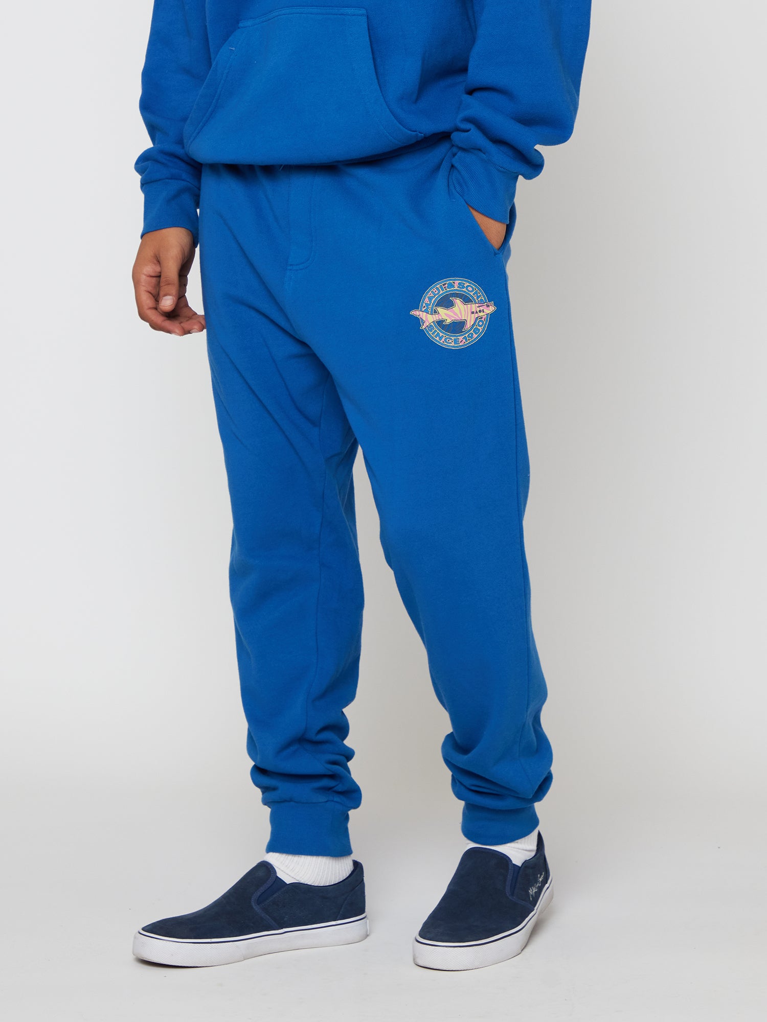 Maui and Sons Big Bright pantaloni tuta uomo blu felpa