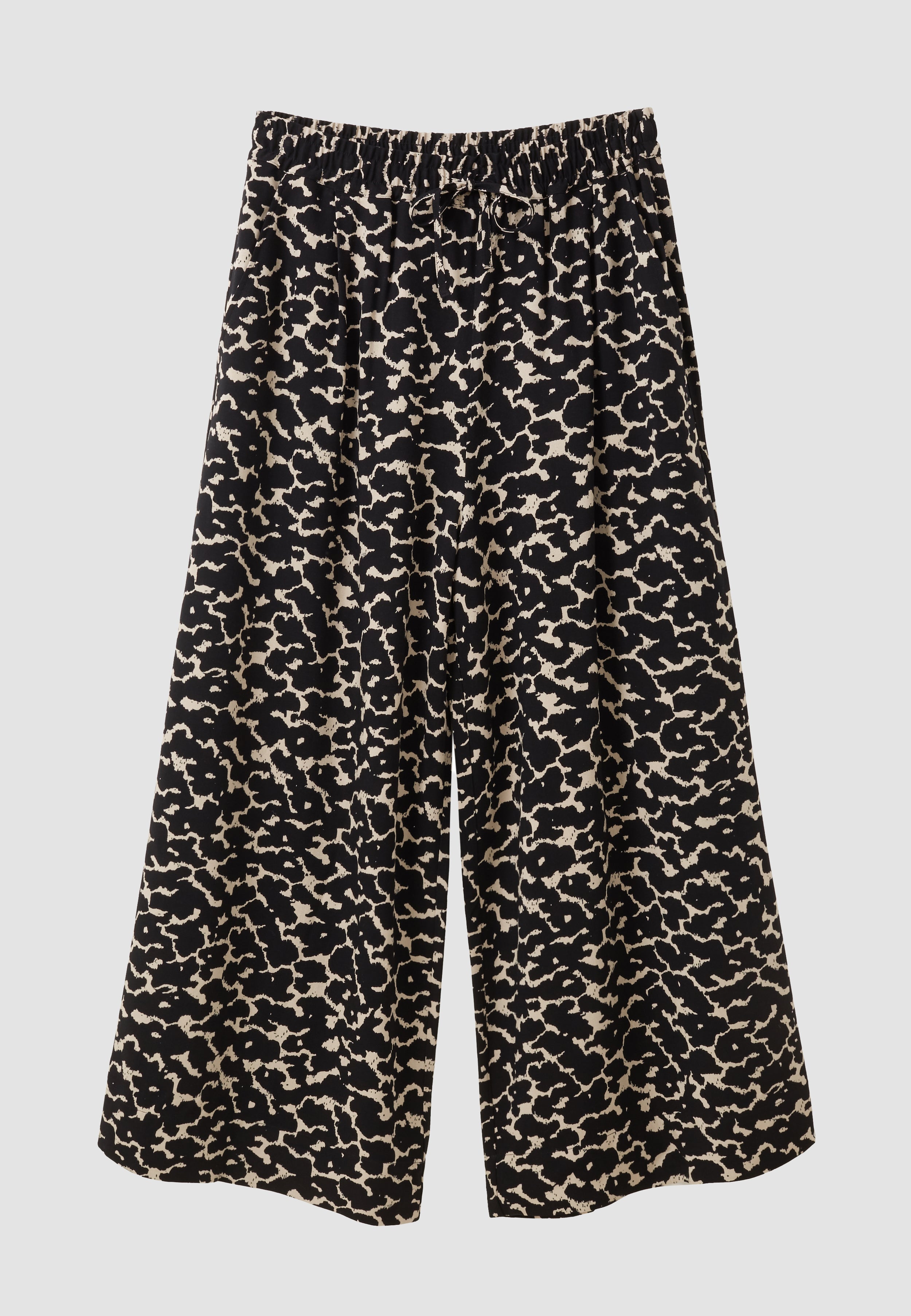 Recolution Sequoia Clouds pantaloni donna neri viscosa fantasia
