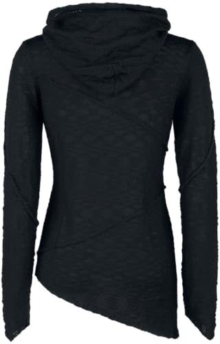 Gothicana by EMP Pullover Nero con Cappuccio L Gotico