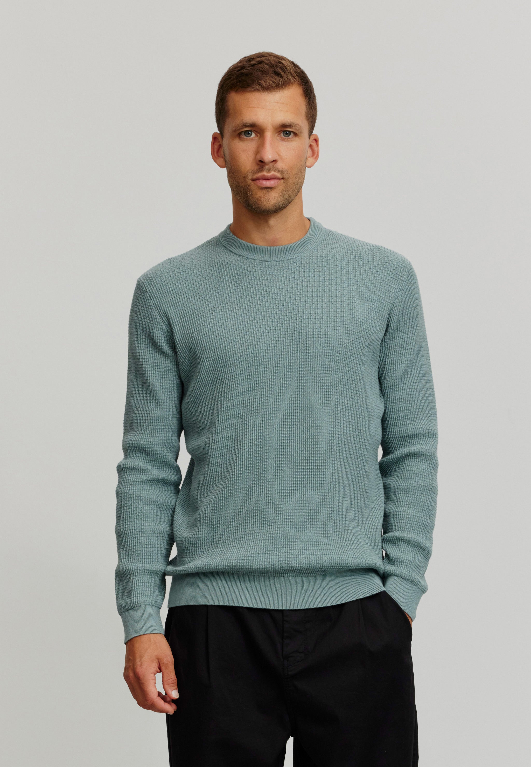 Recolution Lupin maglione verde cotone bio