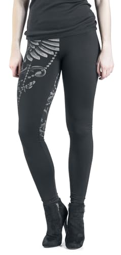Gothicana by EMP leggings donna neri stampa rock XXL