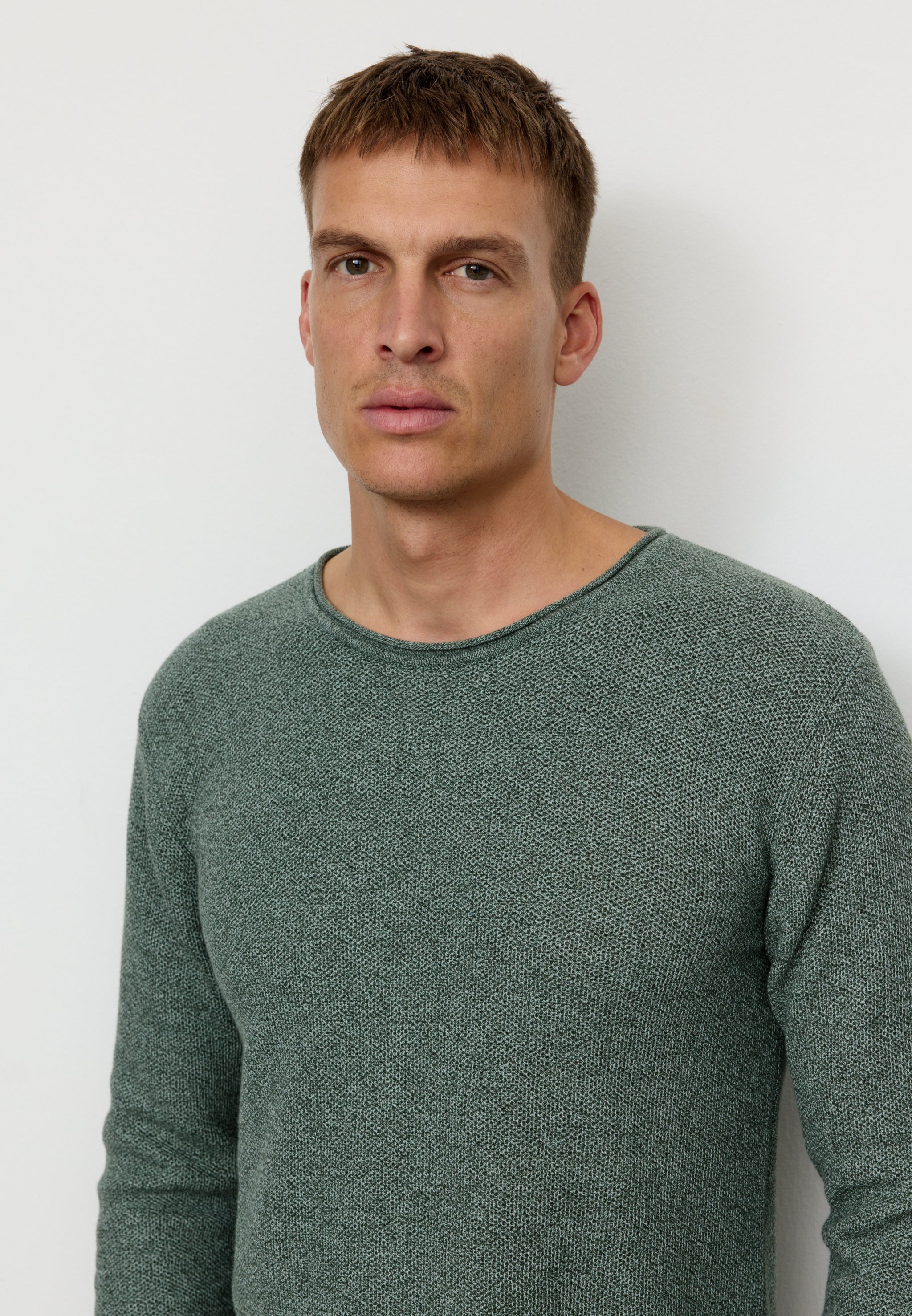 Recolution Eukalyptus maglione uomo green effetto melange