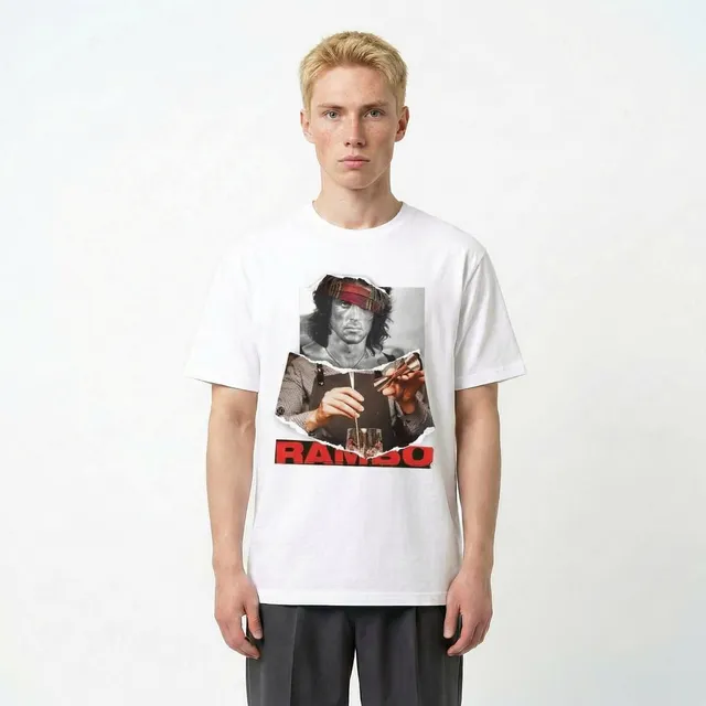 Seetees Rambo T-shirt uomo cotone cinema