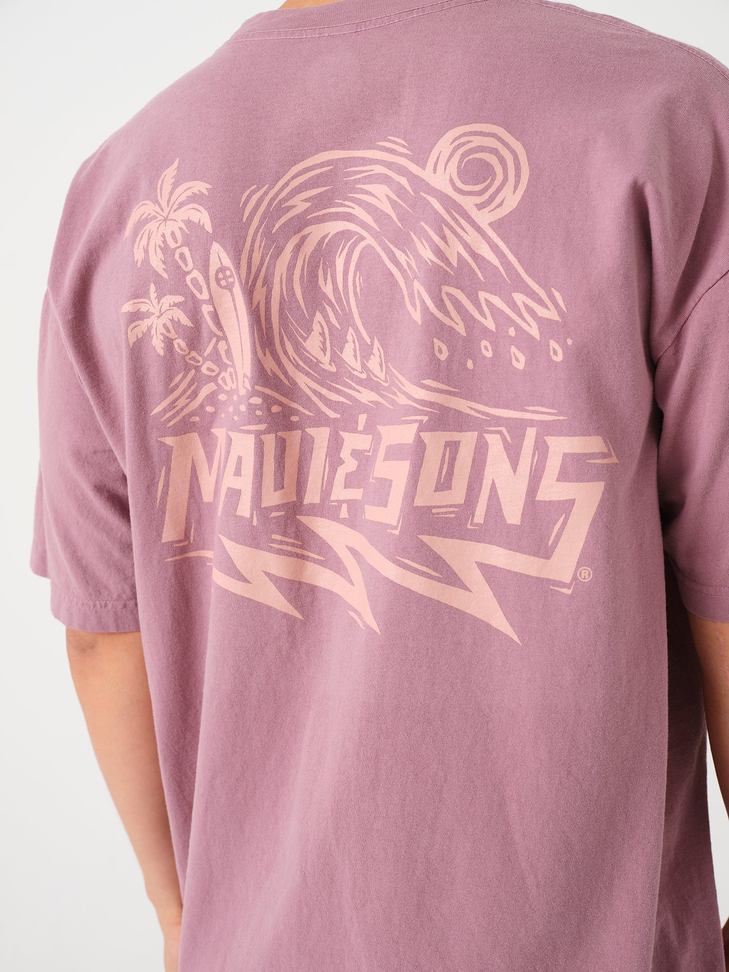 Maui and Sons Shocker t-shirt uomo mauve cotone