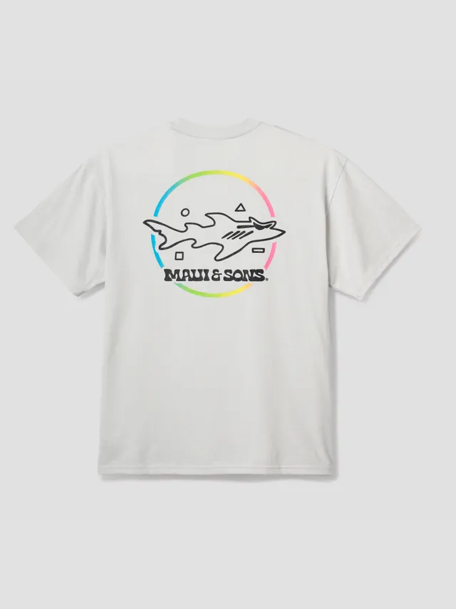 Maui and Sons Cool Shark maglietta boxy cotone dawn