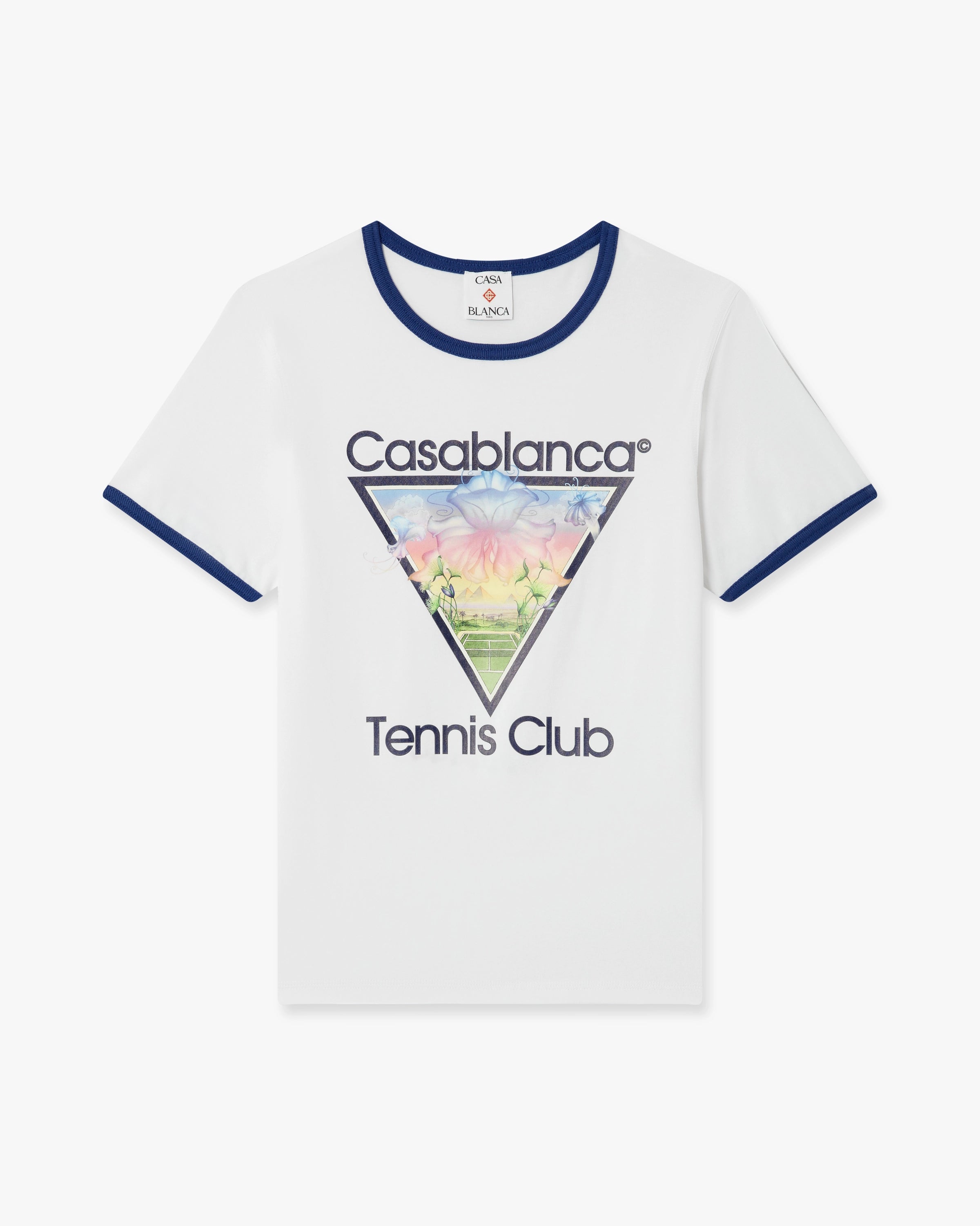 Casablanca Tennis Club Icon t-shirt cotone bianca