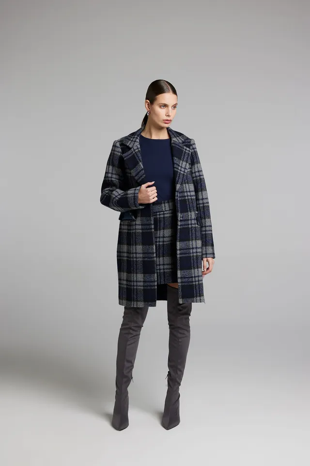 Sarah Chole 19500 cappotto fantasia quadro taglia unica