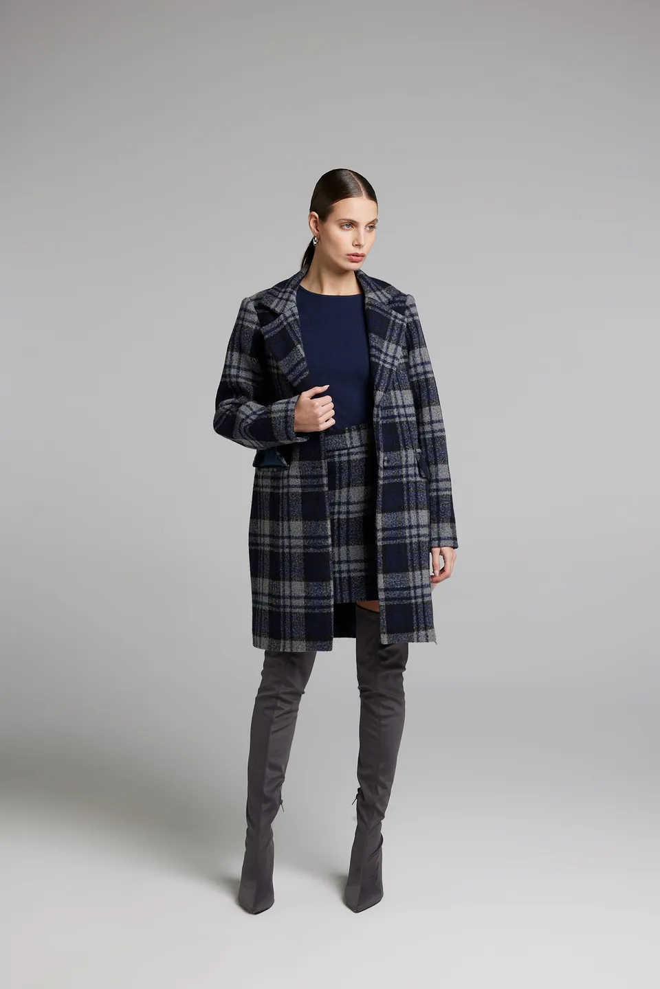 Sarah Chole 19500 cappotto fantasia quadro taglia unica