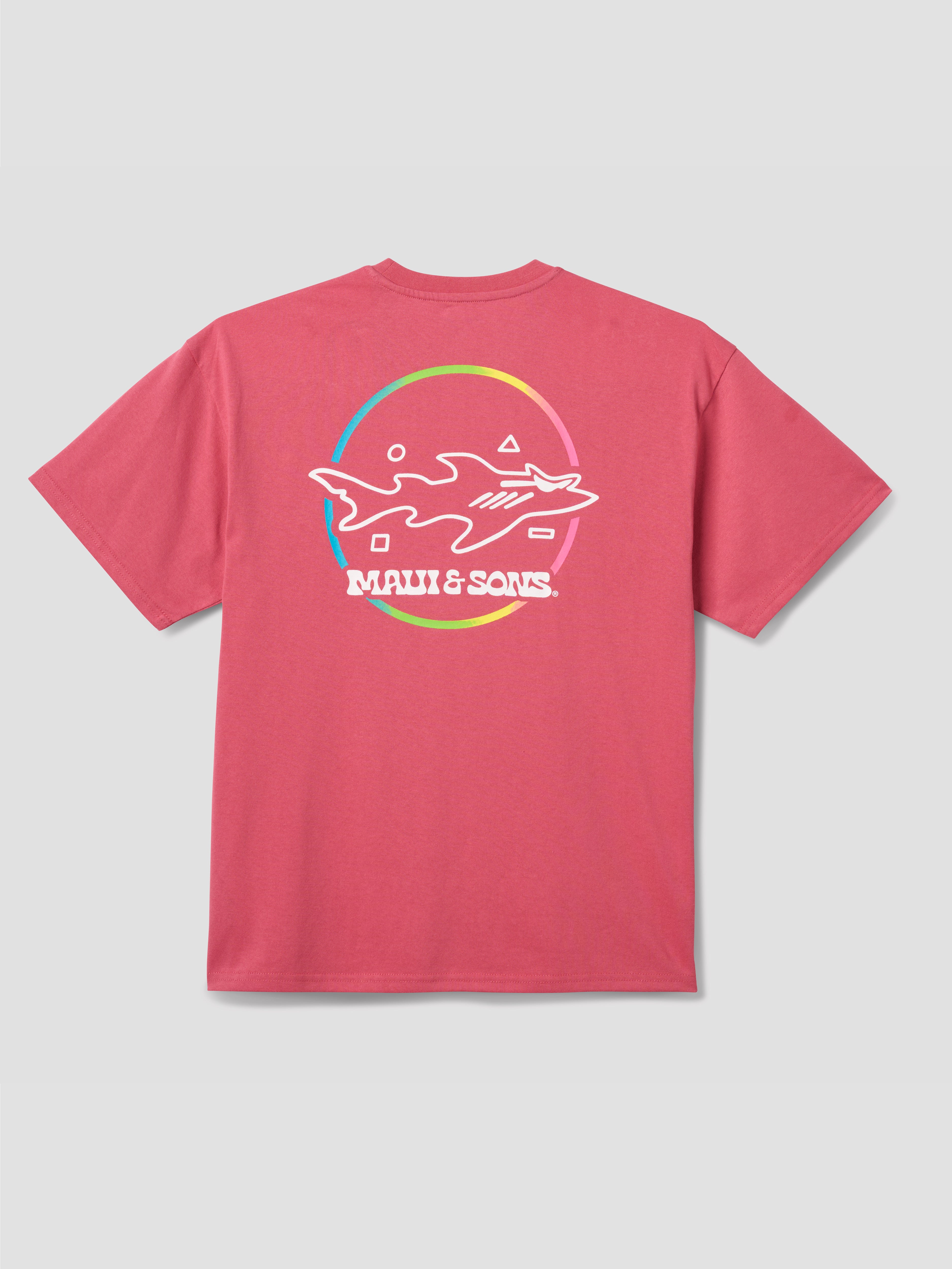 Maui and Sons Cool Shark maglietta boxy cotone dawn