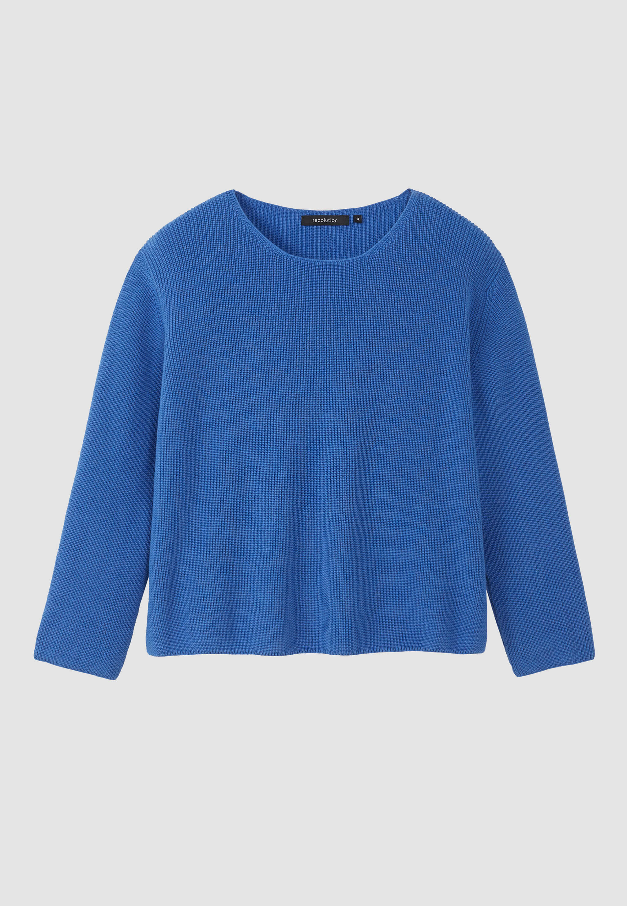 Recolution Viola maglione blu elettrico cotone bio
