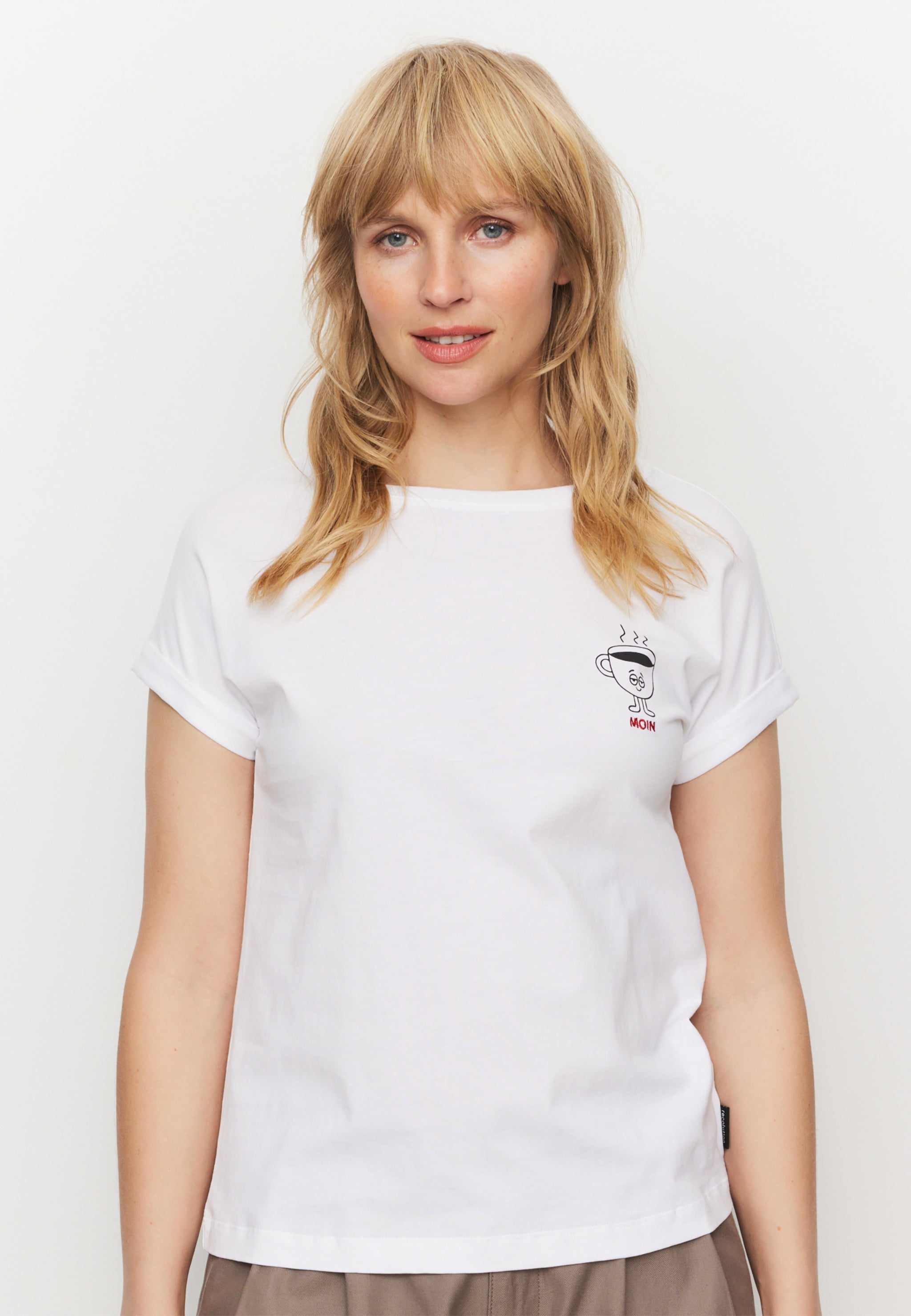 Recolution Cayenne Moin t-shirt donna bianco cotone bio