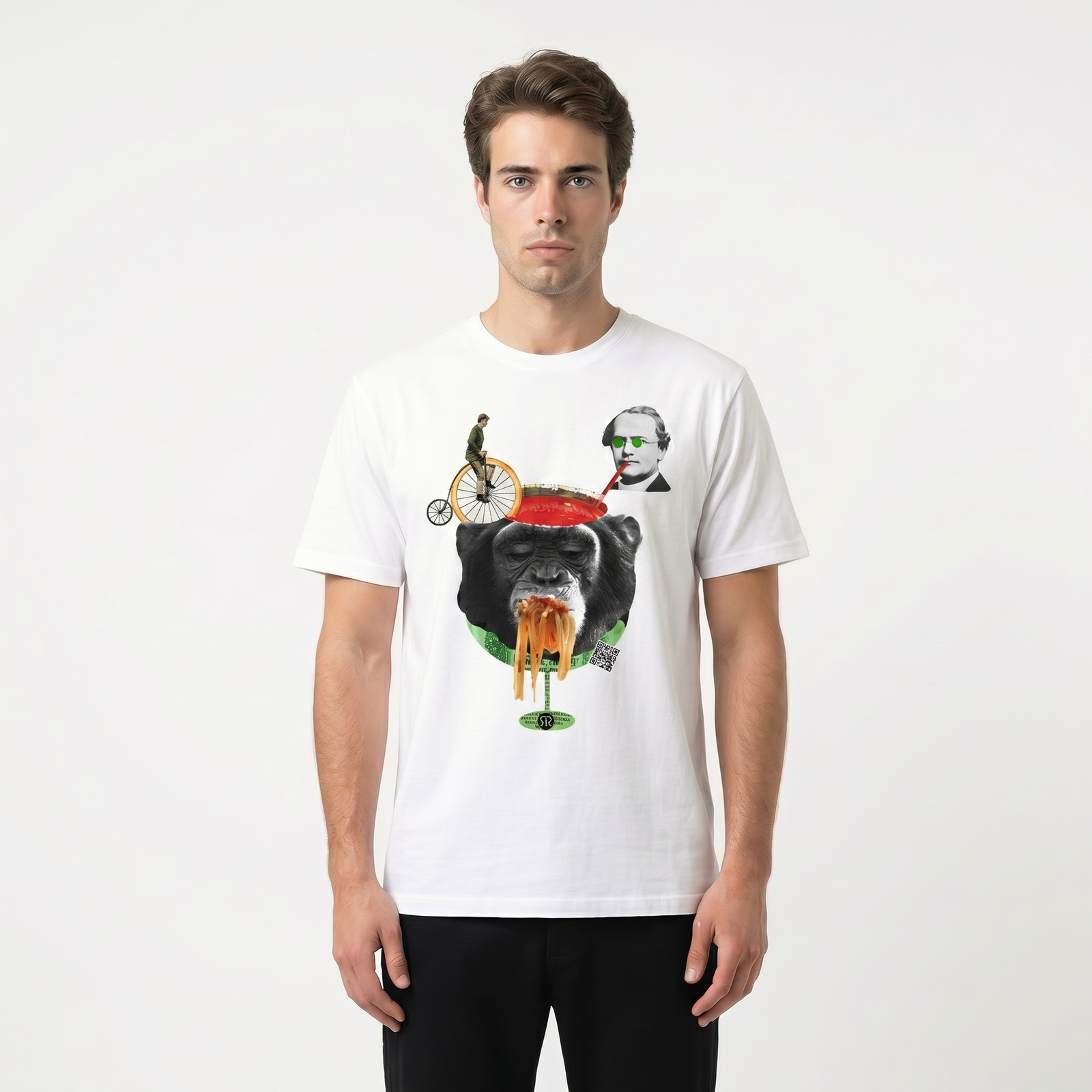 Seetees Darwin t-shirt grafica storia comoda