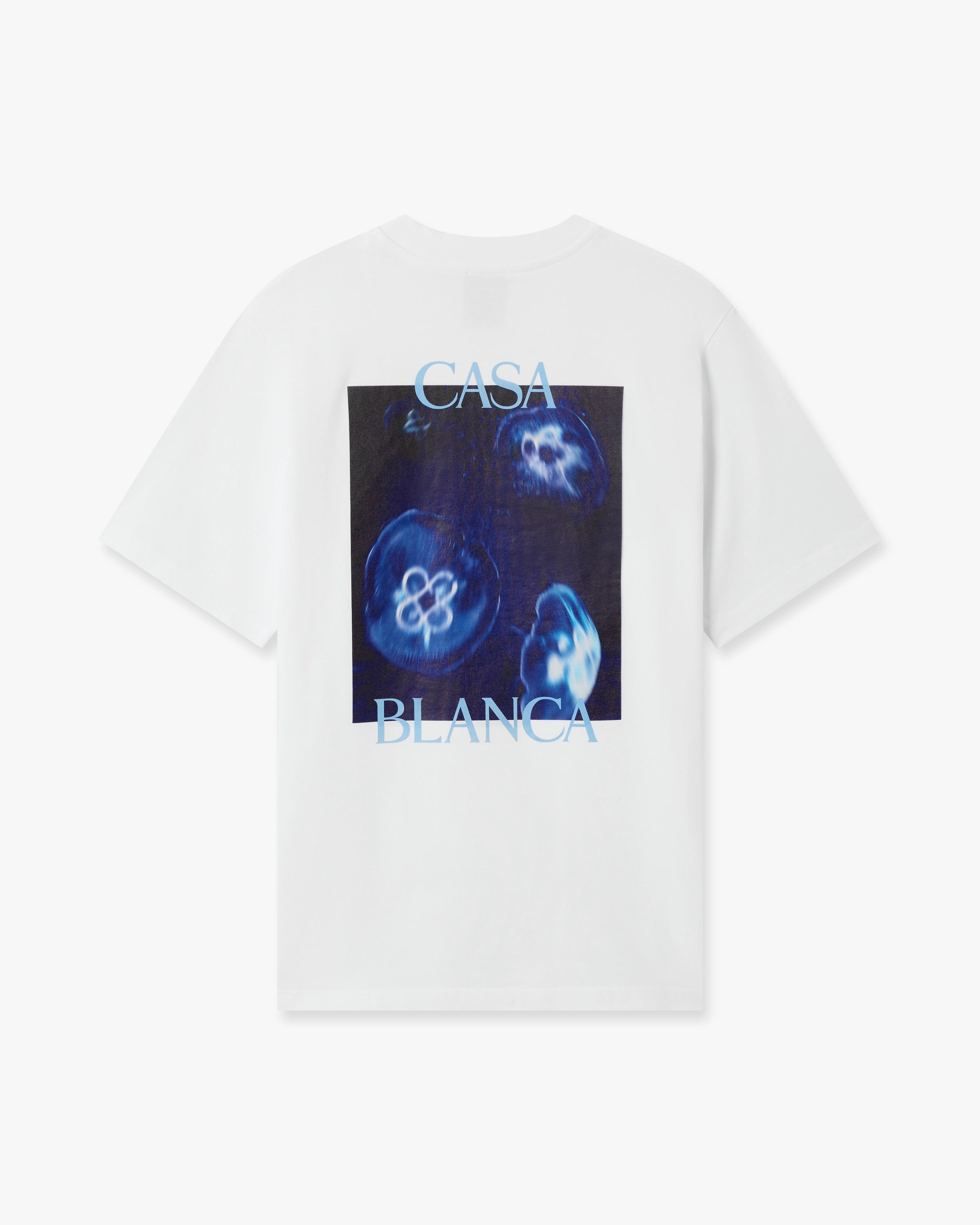 Casablanca Meduse t-shirt bianca cotone organico uomo