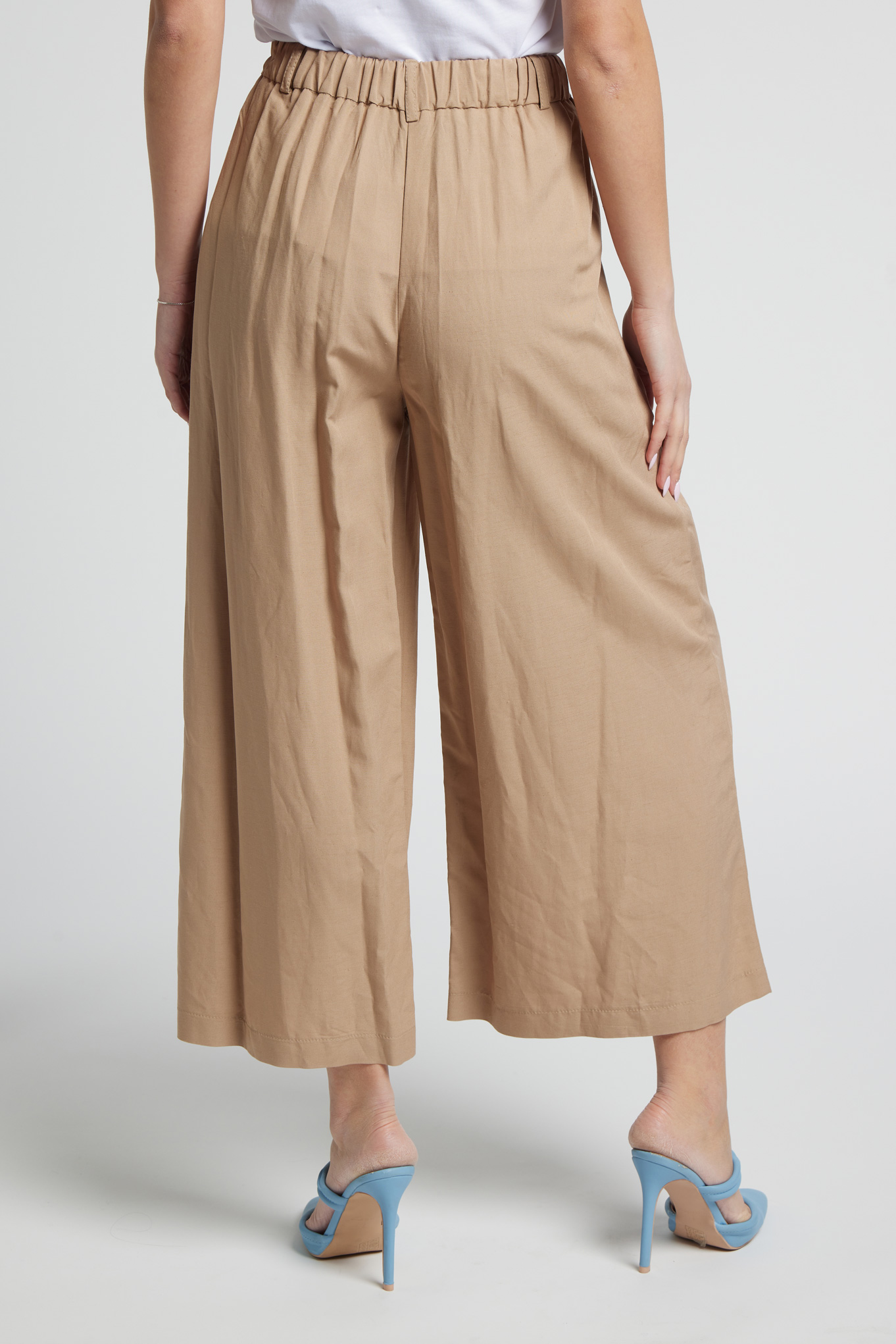 Sarah Chole 27245 Pantalone Lino Viscosa Comodo