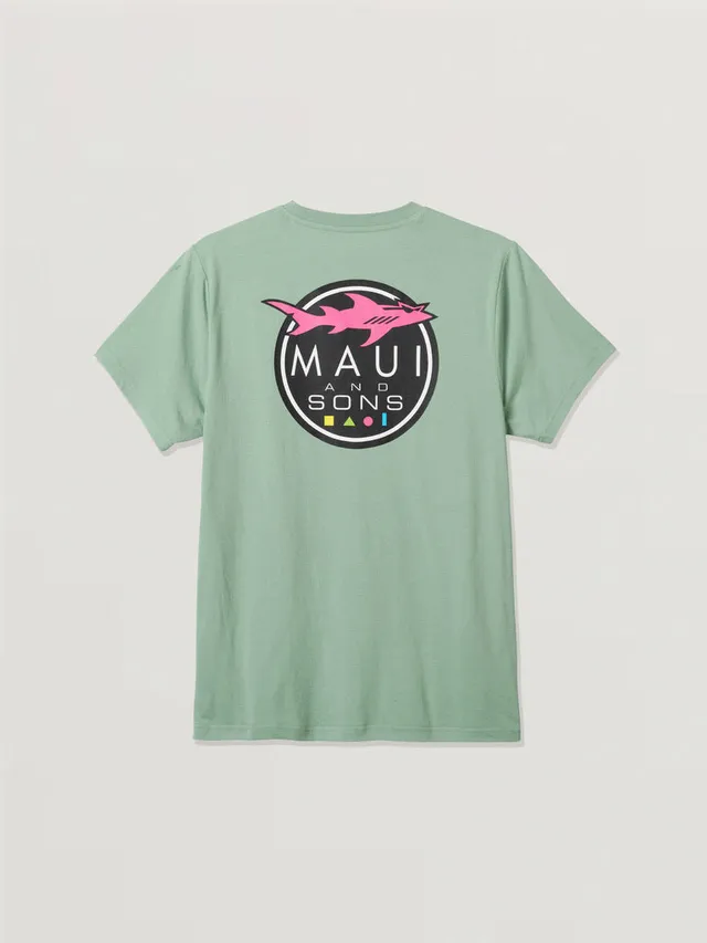 Maui and Sons Shark Logo t-shirt cotone nera
