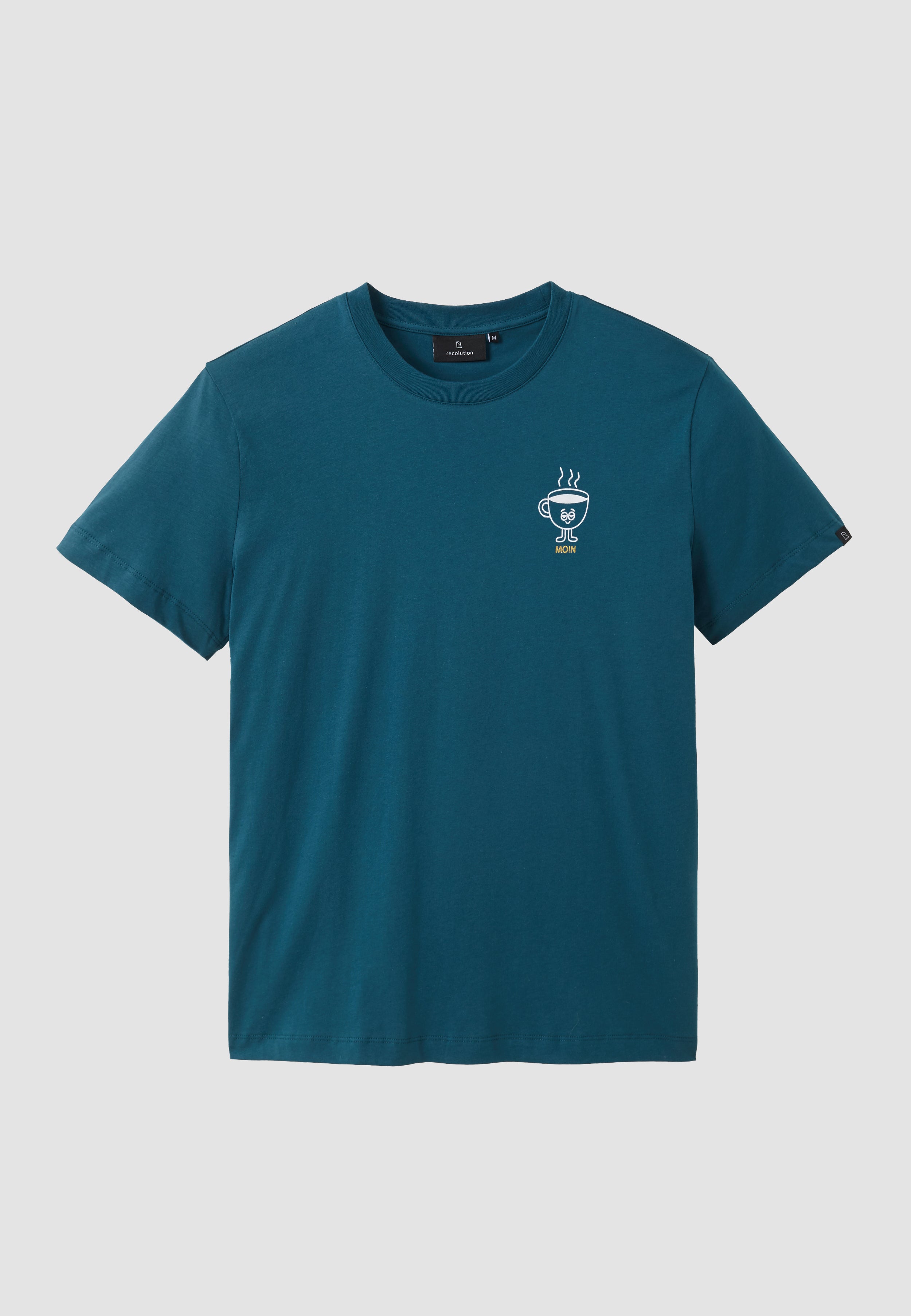 Recolution Agave Moin t-shirt deep teal cotone bio