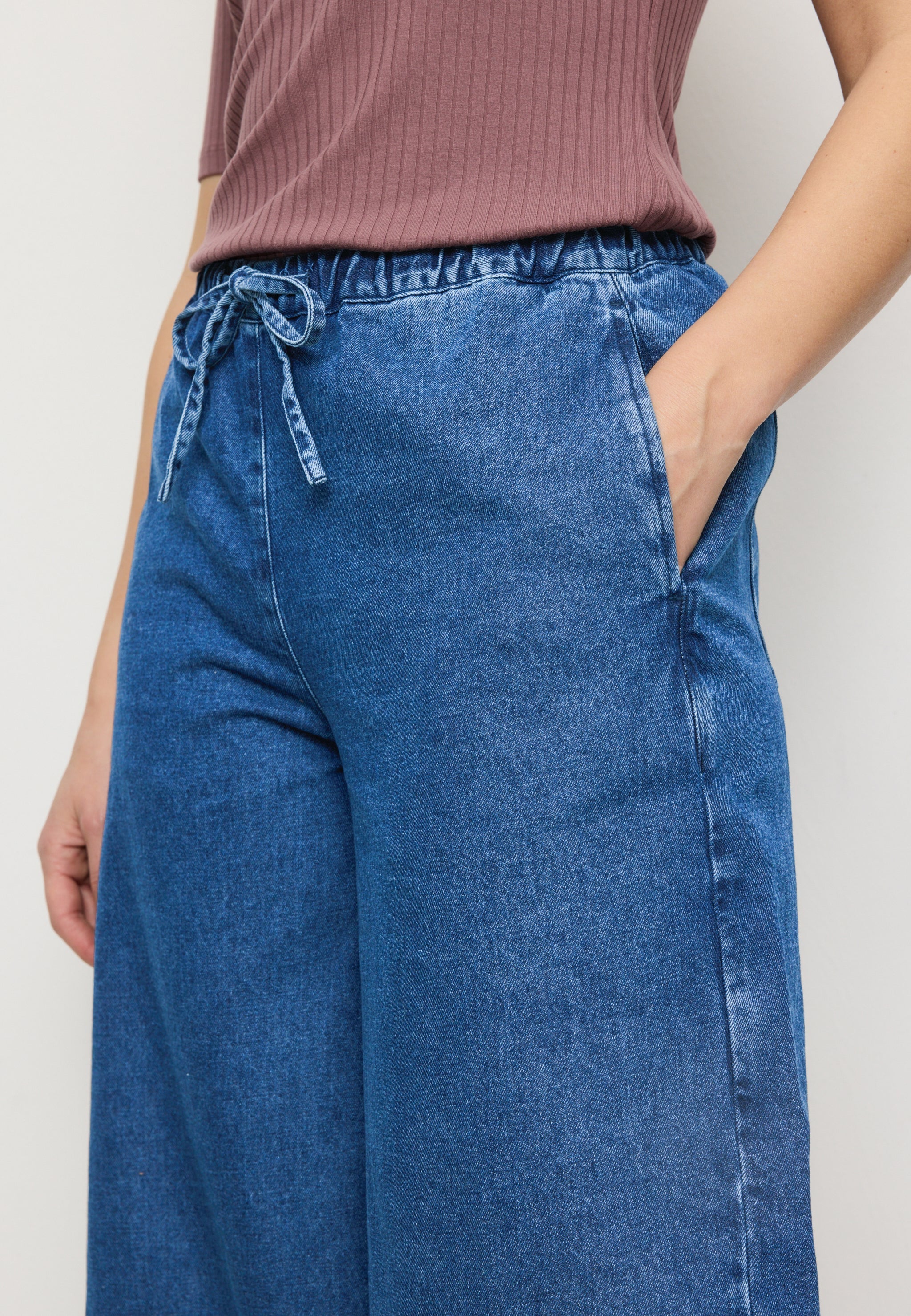 Recolution Buttercub pantaloni denim blu cotone bio