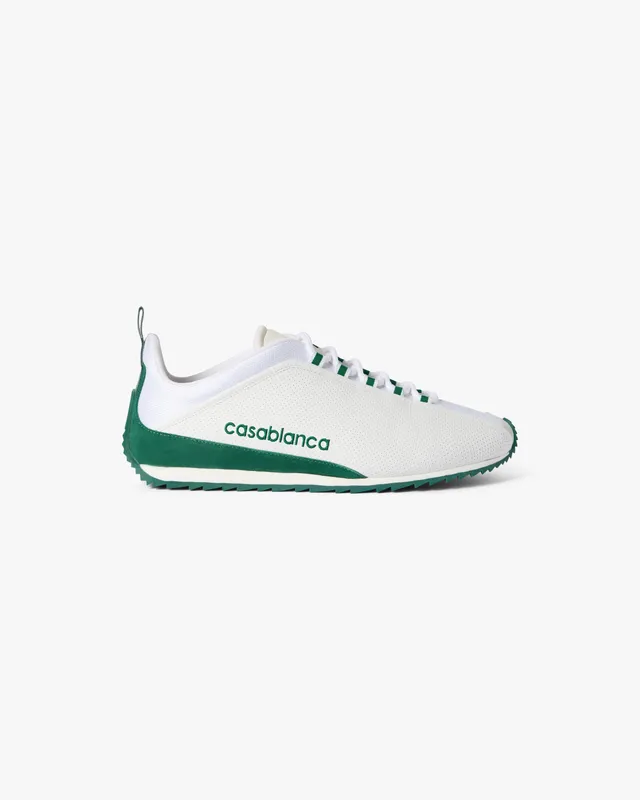 Casablanca Khopesh sneaker uomo bianche verdi pelle