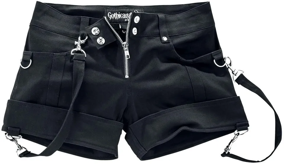 Gothicana by EMP Summer Wine hot pants donna nero