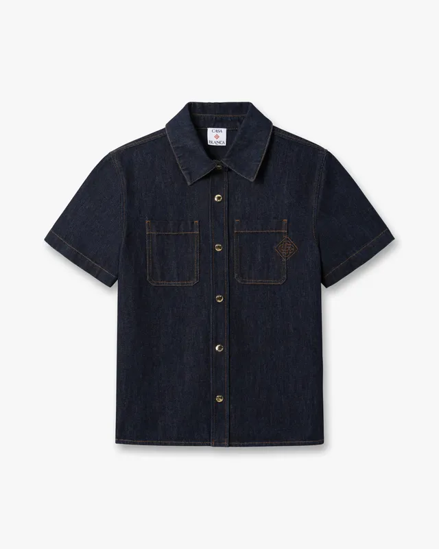 Casablanca Raw Denim camicia donna cotone indaco
