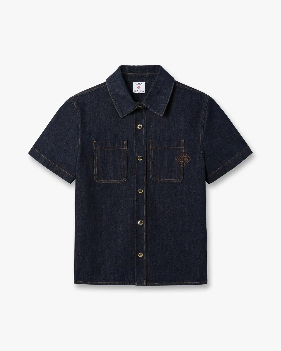 Casablanca Raw Denim camicia donna cotone indaco